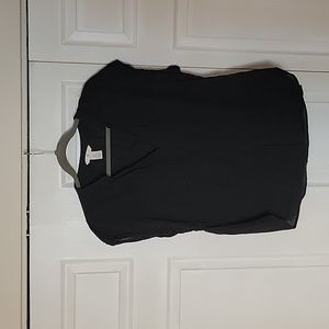 Black linen tunic/blouse for summer